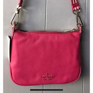 Kate Spade Rosie  Small Crossbody Bag. Pink. Pink  & White Strap. New With Tag.